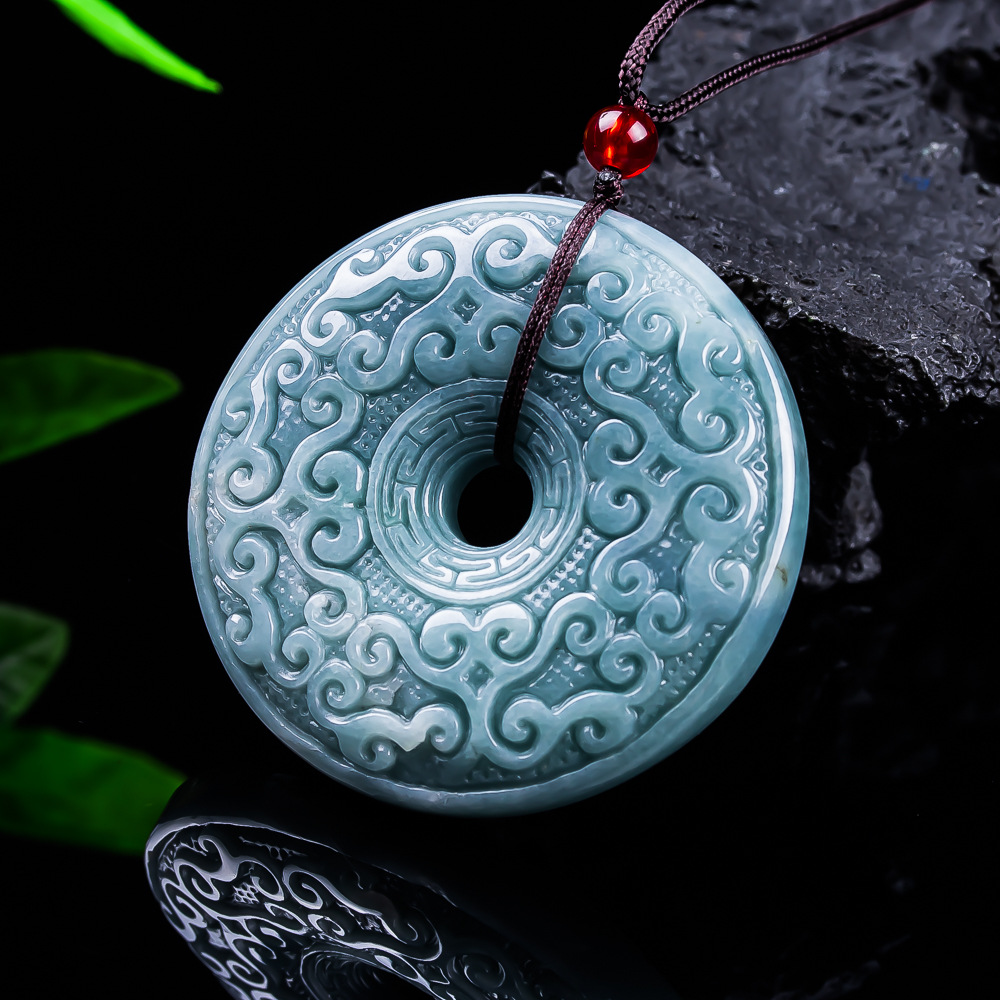 Jewelry & Watches Store - Kalung Liontin Bunga Giok Burma Alami