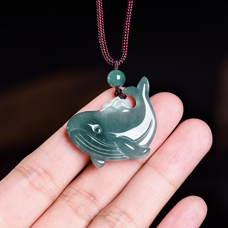 Jewelry & Watches Store - Kalung Liontin Paus dari Batu Giok