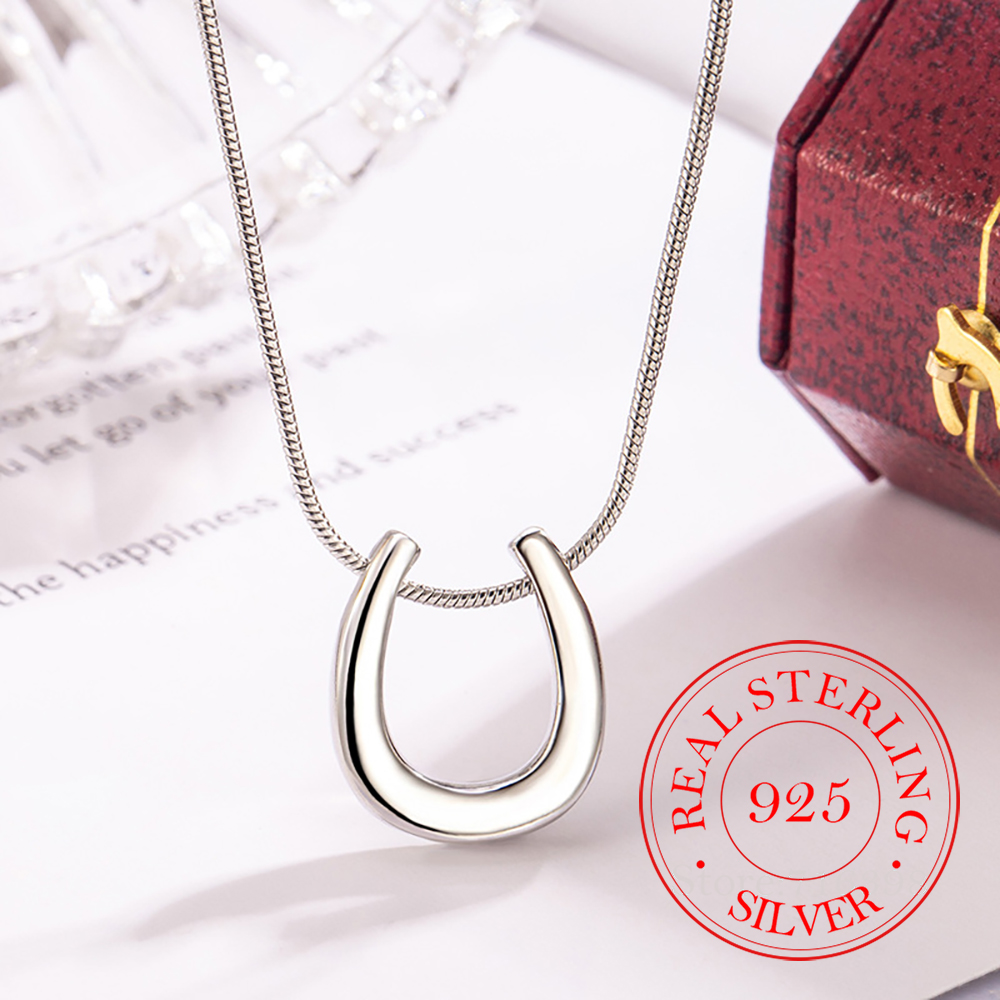 Crystal Choker Necklace - Uang asli 925 perak murni liontin