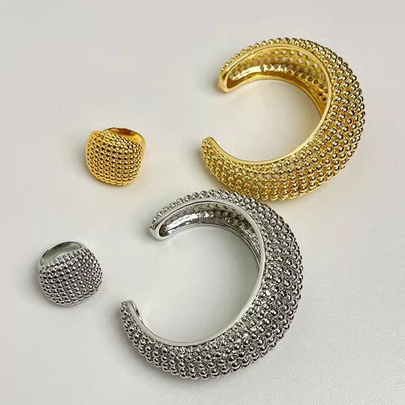 Set Cincin Gelang Terbuka Teks - Minimalist Ring Stackable ulasan dan harga