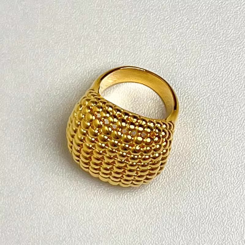 Set Cincin Gelang Terbuka Teks - Minimalist Ring Stackable ulasan dan harga