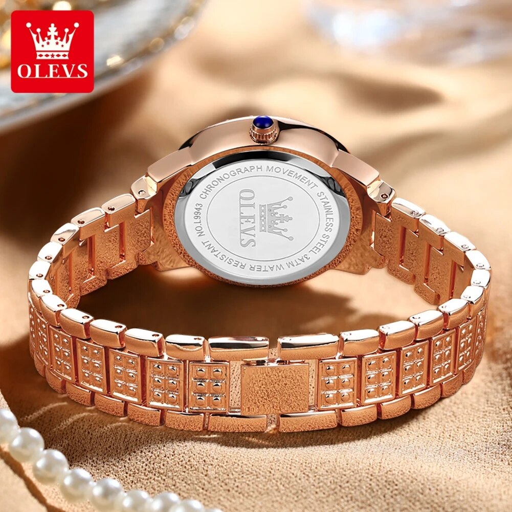 OLEVS jam tangan kuarsa wanita - Jewelry Diamond Watches ulasan dan harga