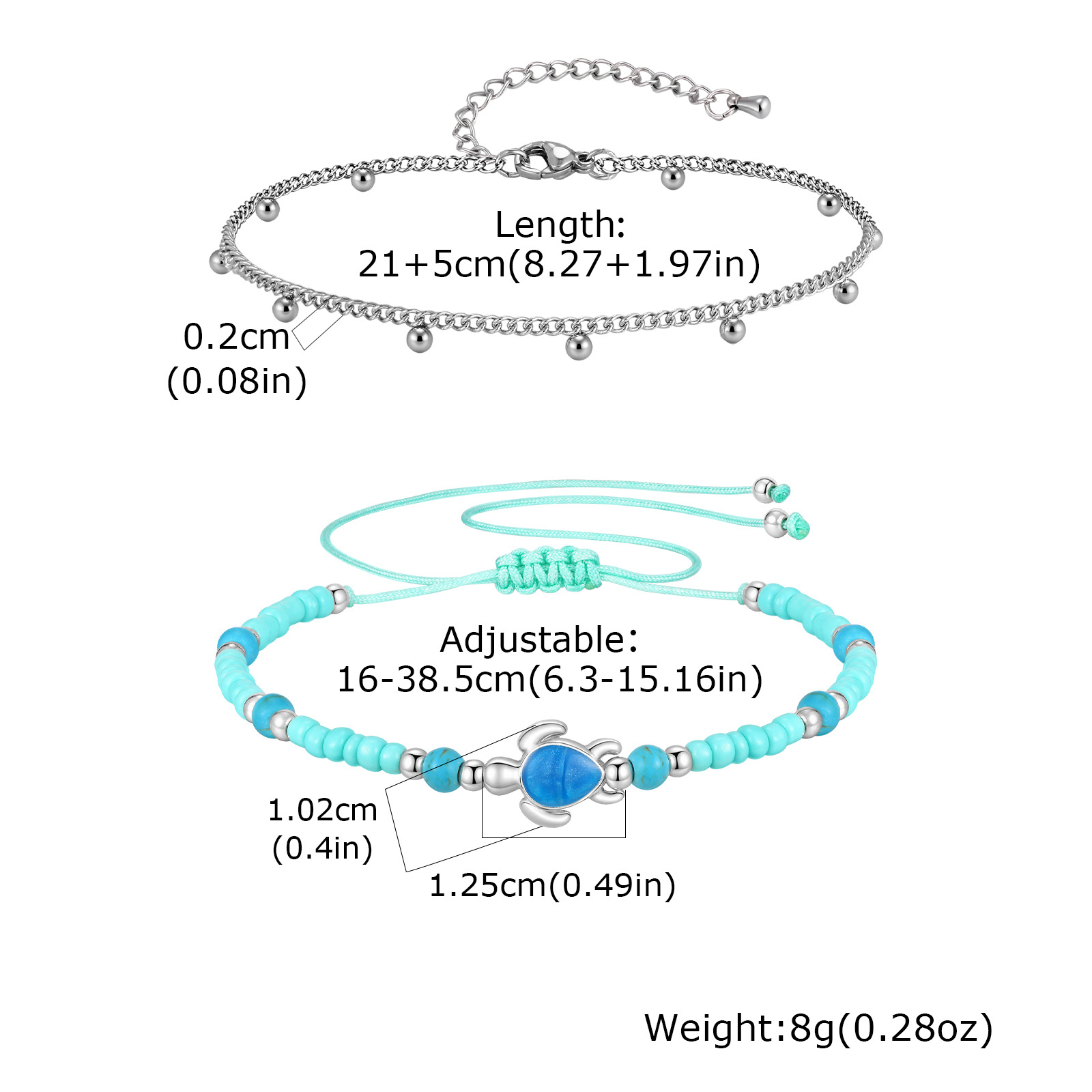 Set Gelang Kaki Baja Anti Kara - Jc Jewelry & Watches ulasan dan harga