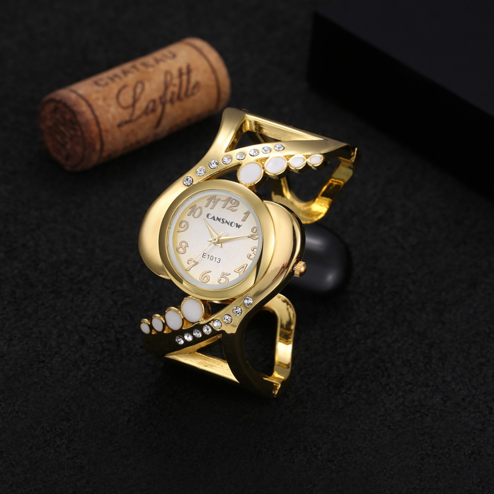 Mewah Emas Gelang Jam Tangan W - Jewelry Diamond Watches ulasan dan harga