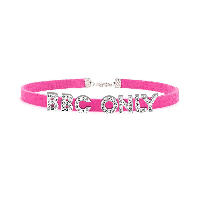 Kalung Hanya BBC Huruf Berlian - Crystal Choker Necklace ulasan dan harga
