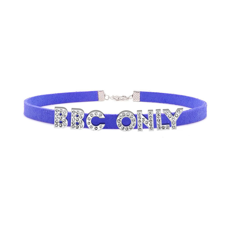 Kalung Hanya BBC Huruf Berlian - Crystal Choker Necklace ulasan dan harga