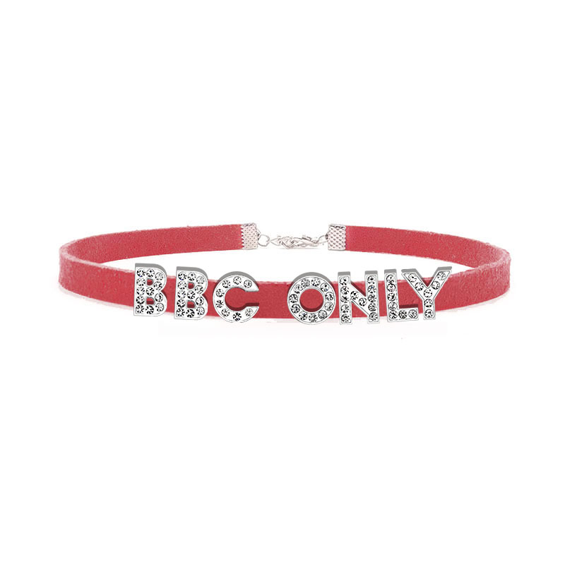 Kalung Hanya BBC Huruf Berlian - Crystal Choker Necklace ulasan dan harga