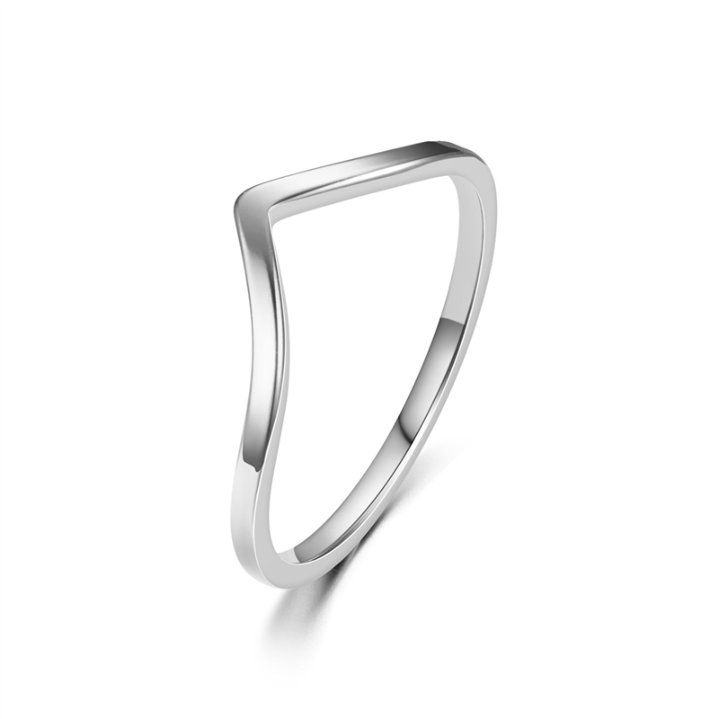 Cincin V Chevron Tidak Beratur - Minimalist Ring Stackable ulasan dan harga