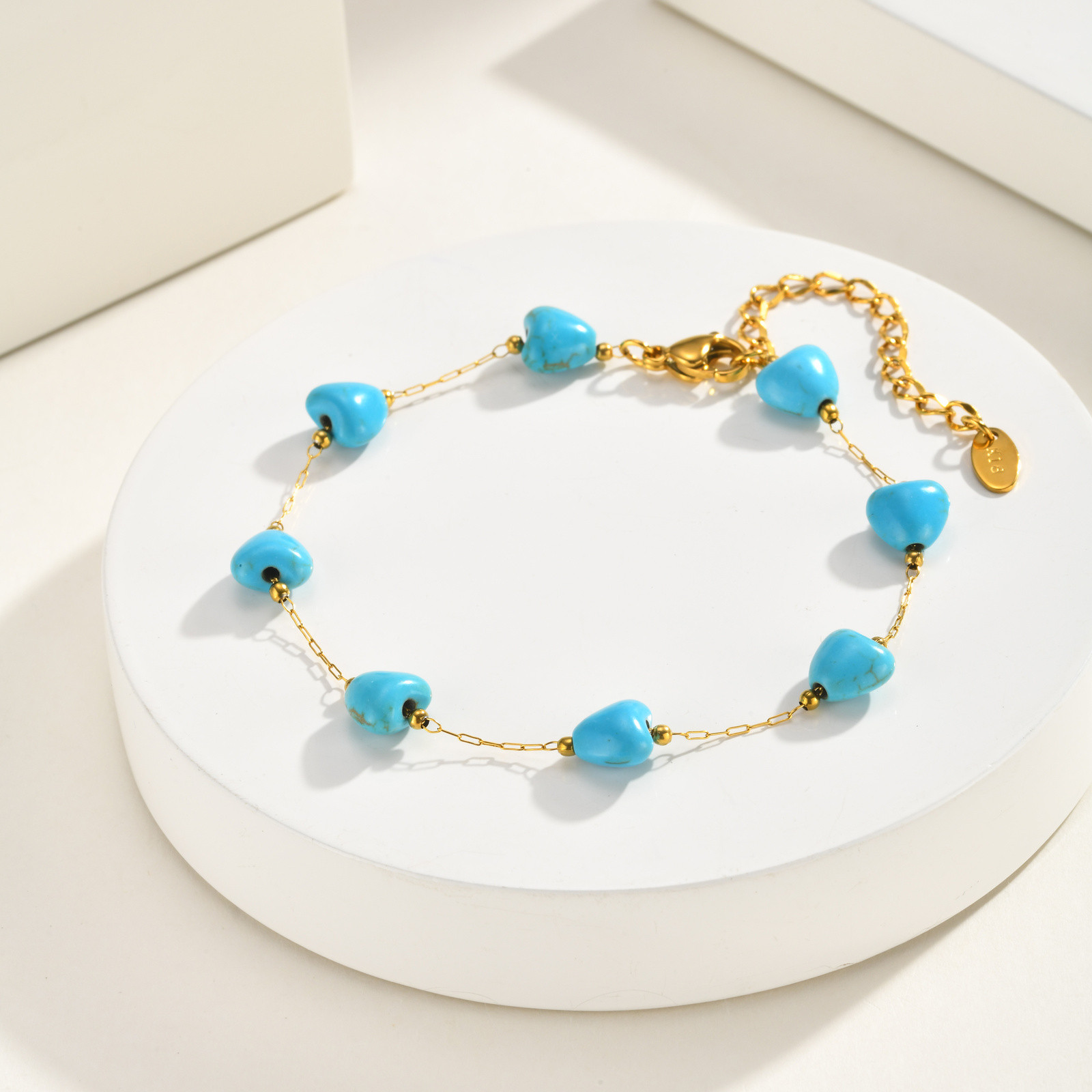 Gelang Kaki Hati Turquoise, Ra - Jc Jewelry & Watches ulasan dan harga