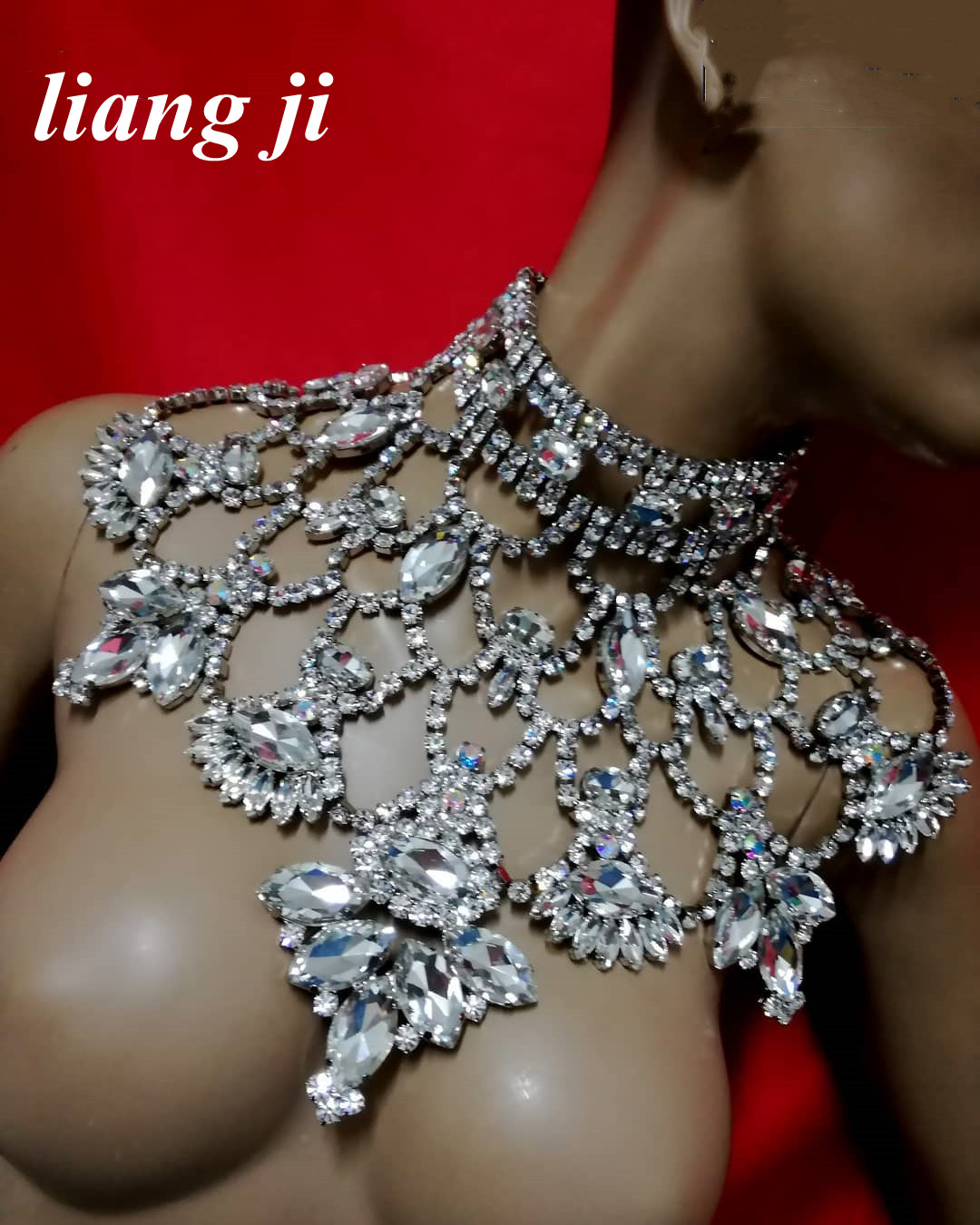 Kalung untuk wanita kalung kri - Crystal Choker Necklace ulasan dan harga