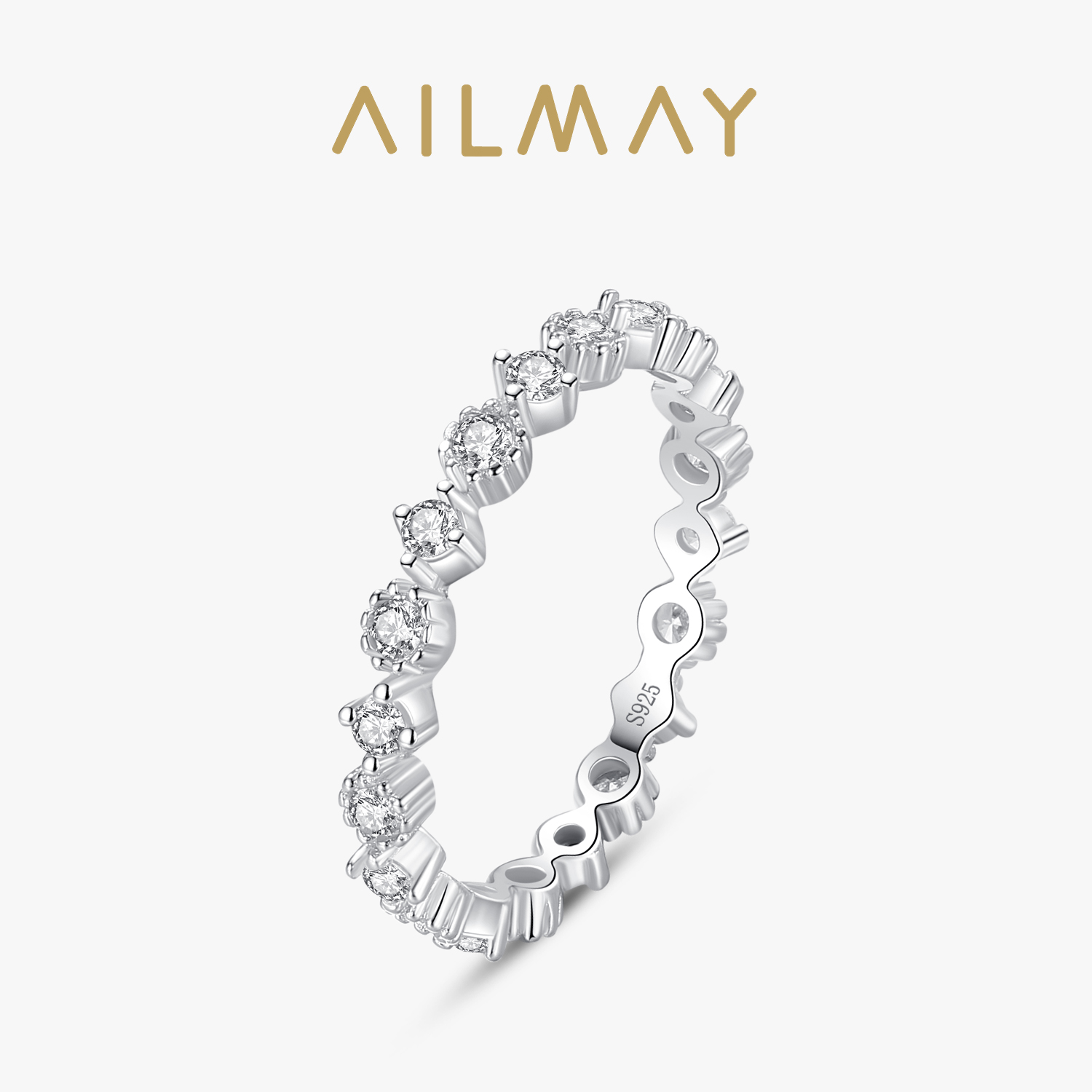 Ailmay Cincin Jari Dapat Ditum - Minimalist Ring Stackable ulasan dan harga