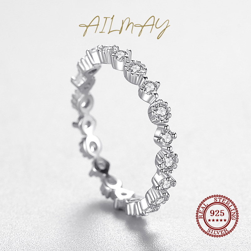 Ailmay Cincin Jari Dapat Ditum - Minimalist Ring Stackable ulasan dan harga