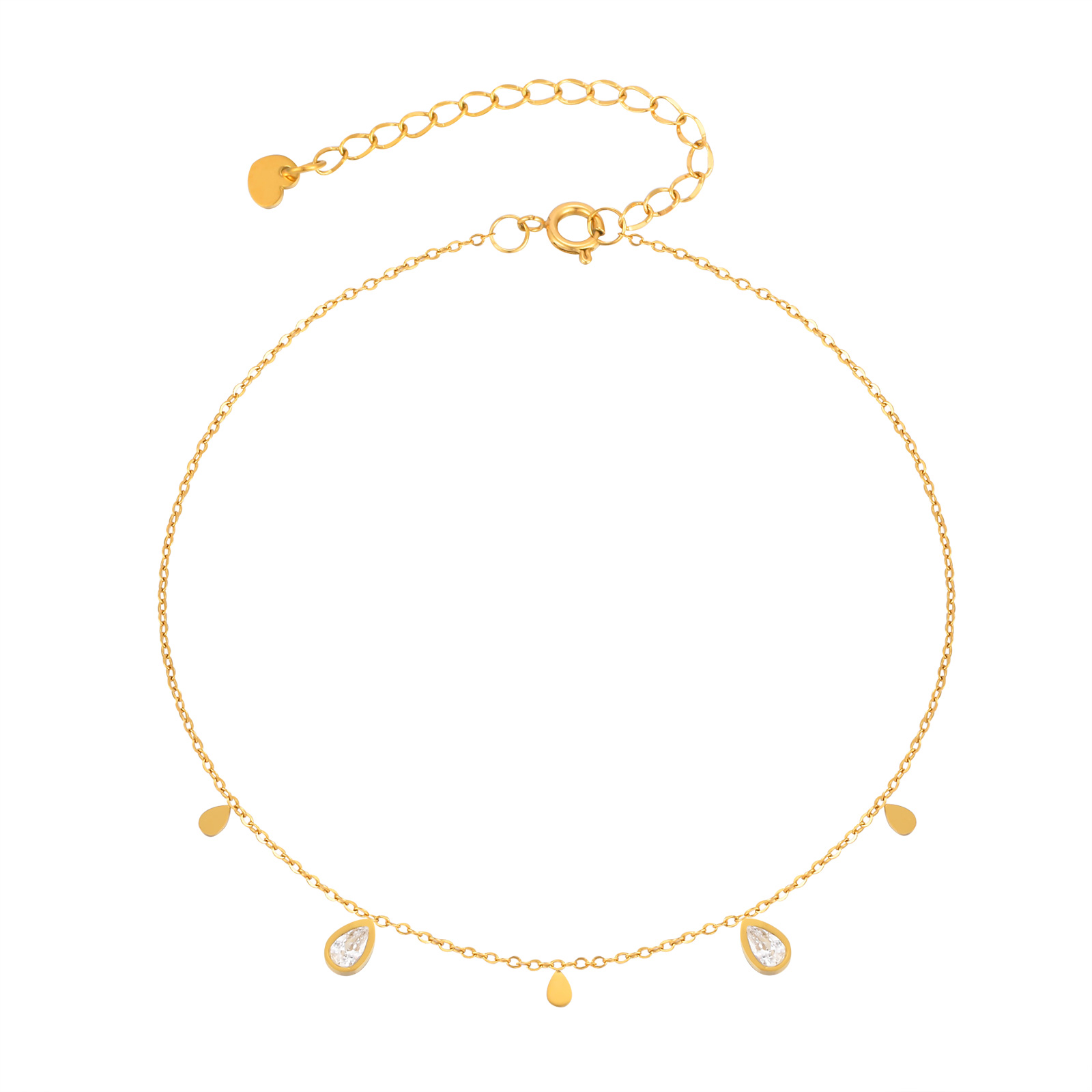 Gelang Kaki Zirkon Tetesan Air - Jc Jewelry & Watches ulasan dan harga
