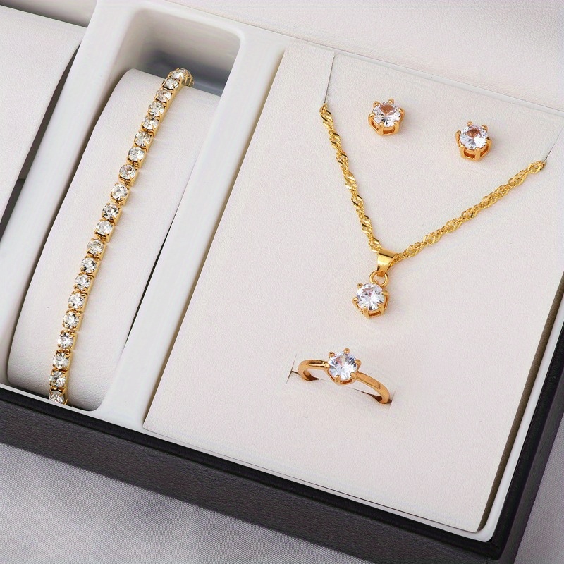 Set Perhiasan Zirkon Minimalis - Minimalist Ring Stackable ulasan dan harga
