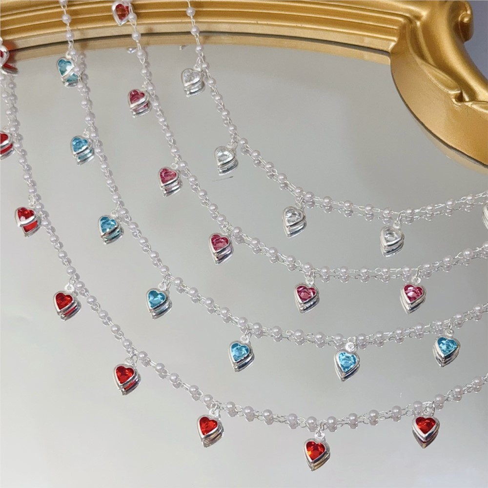Rantai Kuningan Kristal Hati P - Crystal Choker Necklace ulasan dan harga