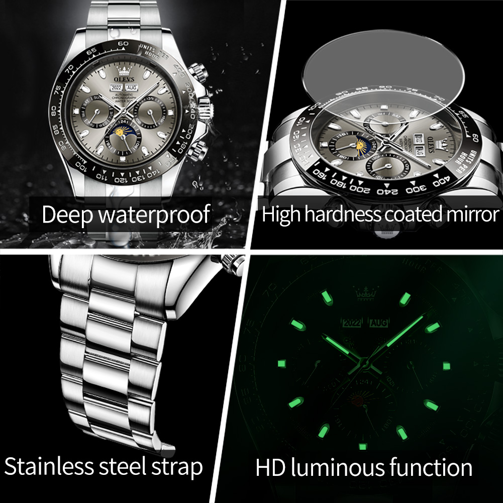 OLEVS jam tangan mekanis otoma - Seiko Watch Presage ulasan dan harga