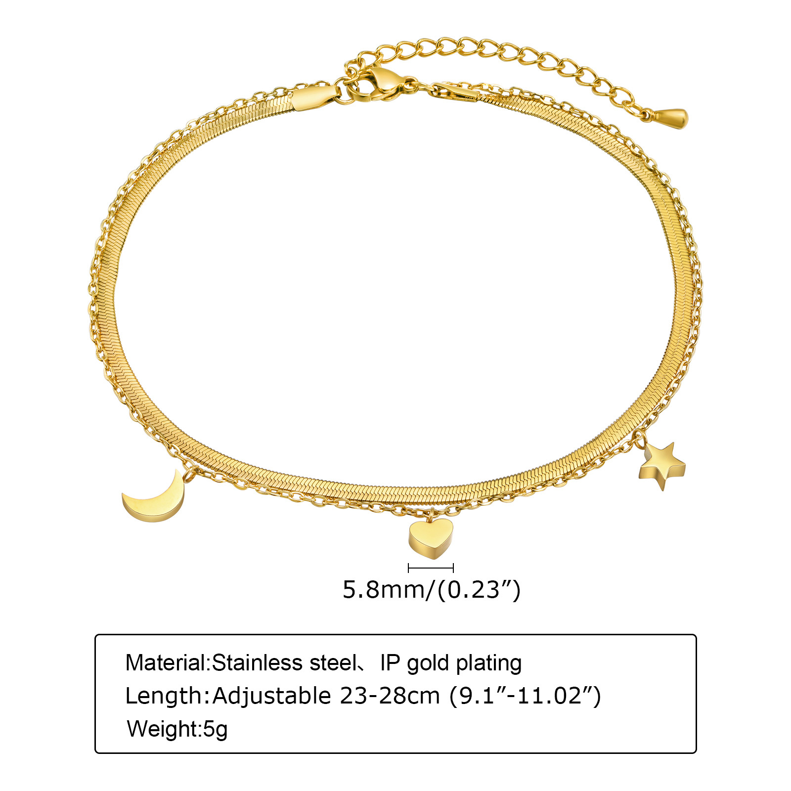 Gelang kaki wanita yang sangat - Jc Jewelry & Watches ulasan dan harga