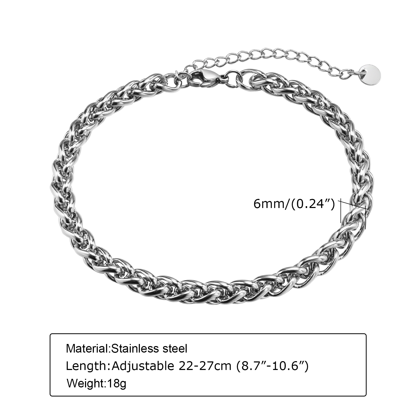 Vnox gelang kaki rantai Kuba u - Jc Jewelry & Watches ulasan dan harga