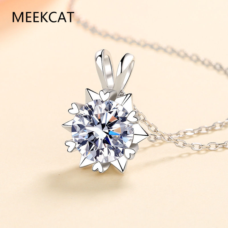 Kalung Halo Moissanite untuk W - Crystal Choker Necklace ulasan dan harga