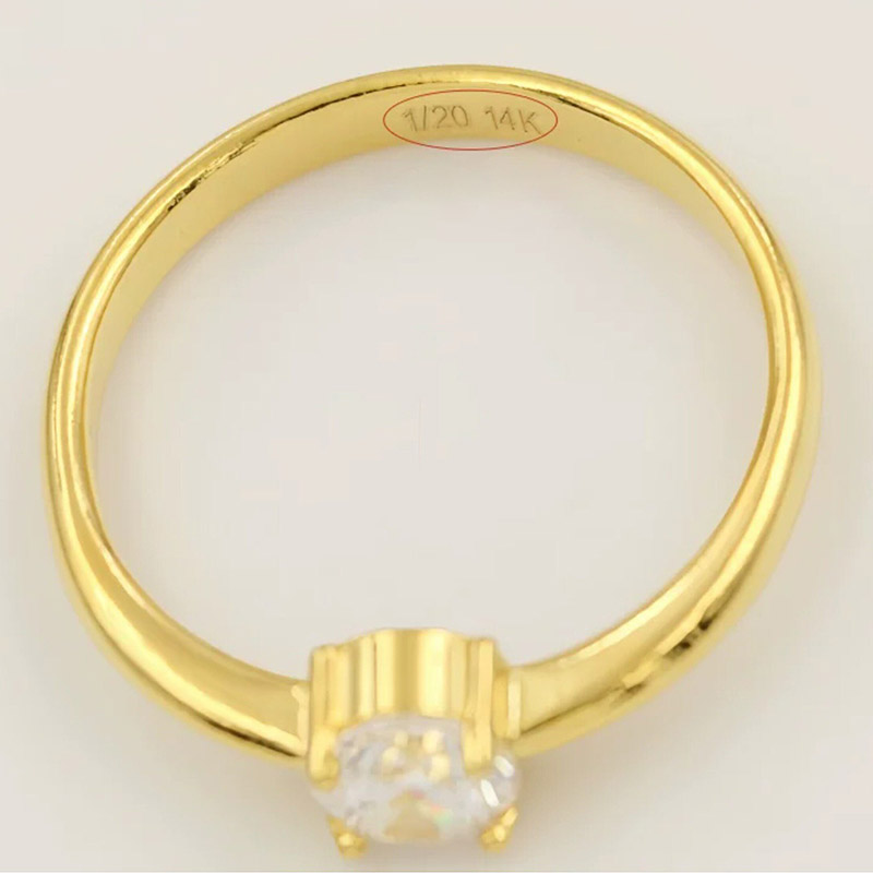 Cincin Berlapis Emas 14K denga - Minimalist Ring Stackable ulasan dan harga