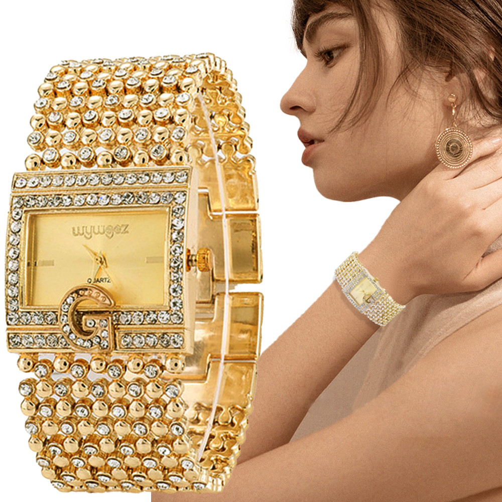 Jam tangan wanita, persegi sed - Jewelry Diamond Watches ulasan dan harga