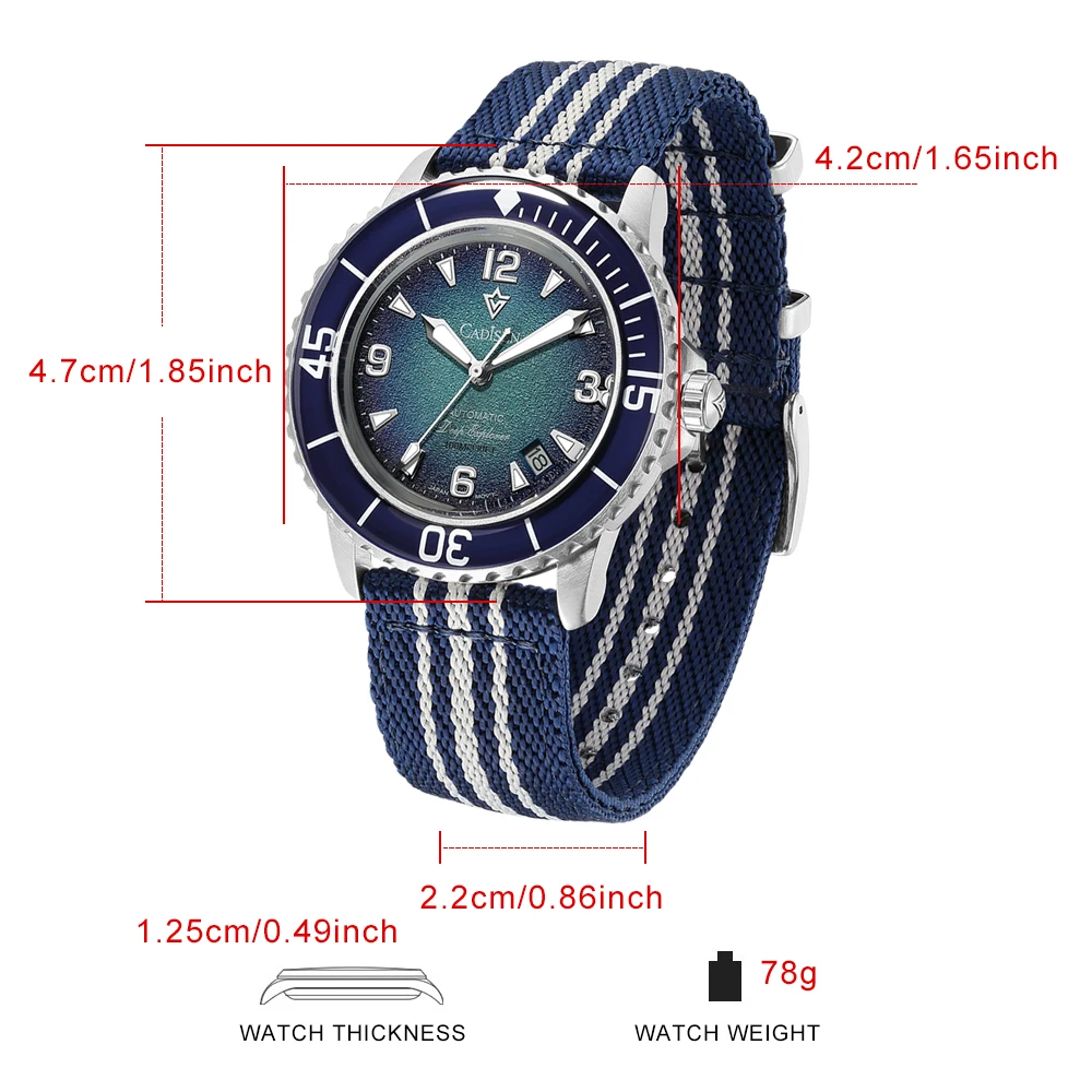 CADISEN Deep Explorer MIYOTA 8 - Seiko Watch Presage ulasan dan harga