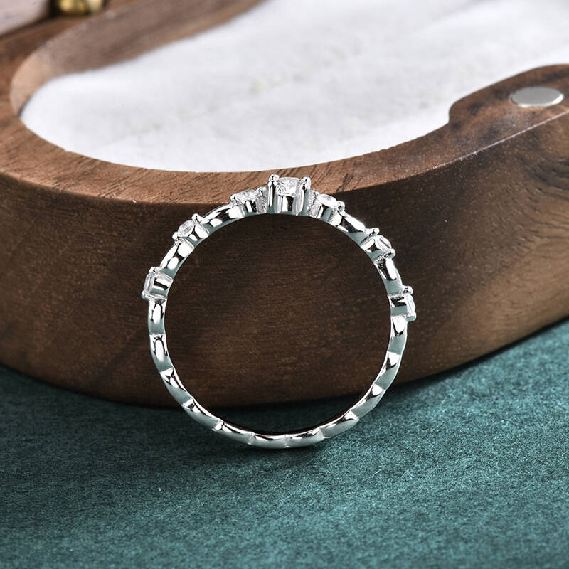 Cincin Perak Sterling 925 Mode - Minimalist Ring Stackable ulasan dan harga