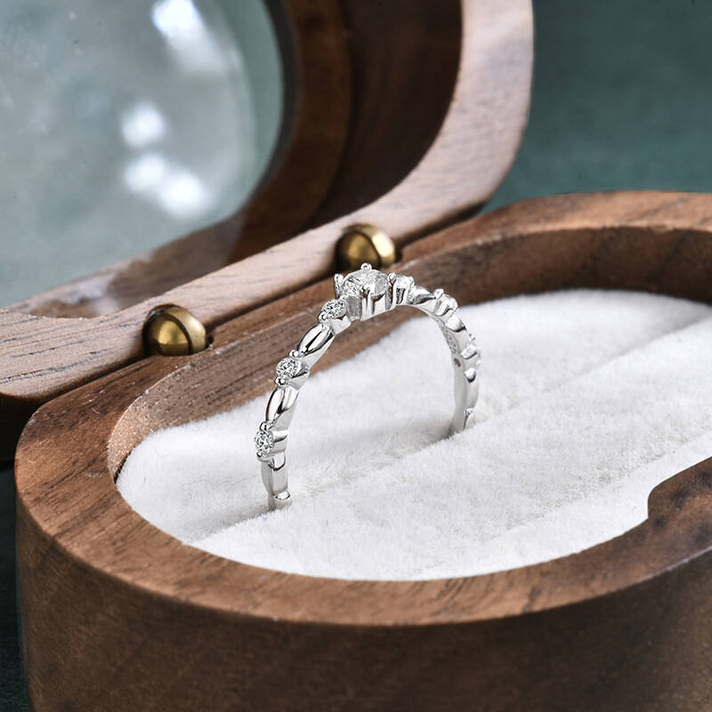Cincin Perak Sterling 925 Mode - Minimalist Ring Stackable ulasan dan harga