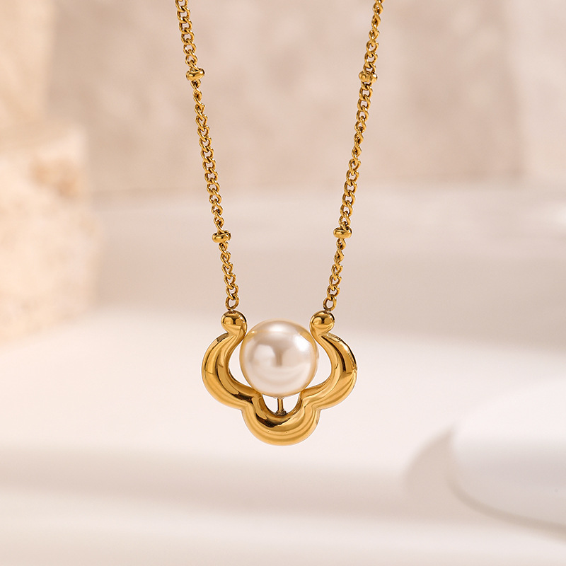 Kalung Liontin Mutiara Awan Ke - Crystal Choker Necklace ulasan dan harga