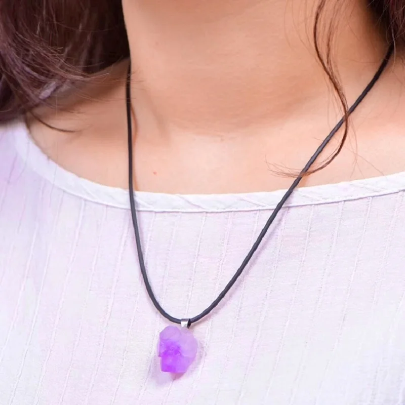Kalung bunga kecubung alami ka - Crystal Choker Necklace ulasan dan harga