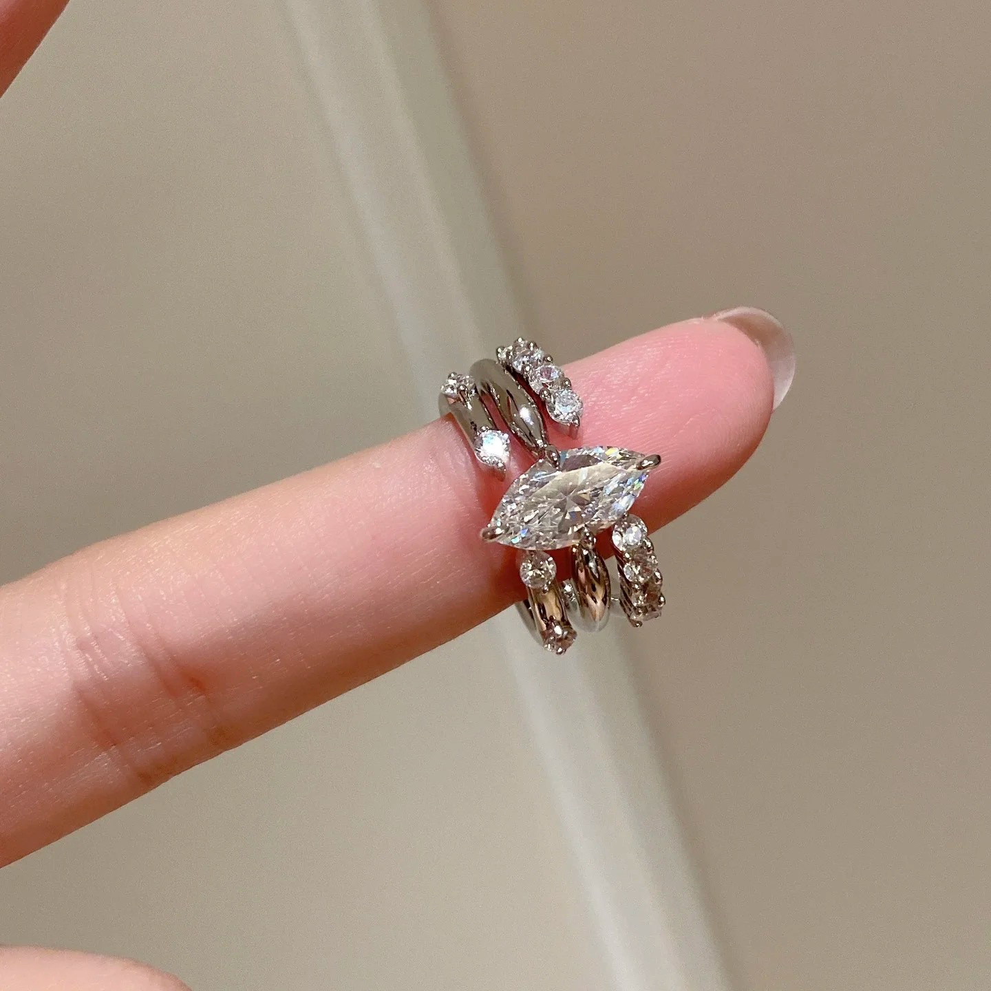 Cincin Perak Sterling S925 Min - Minimalist Ring Stackable ulasan dan harga