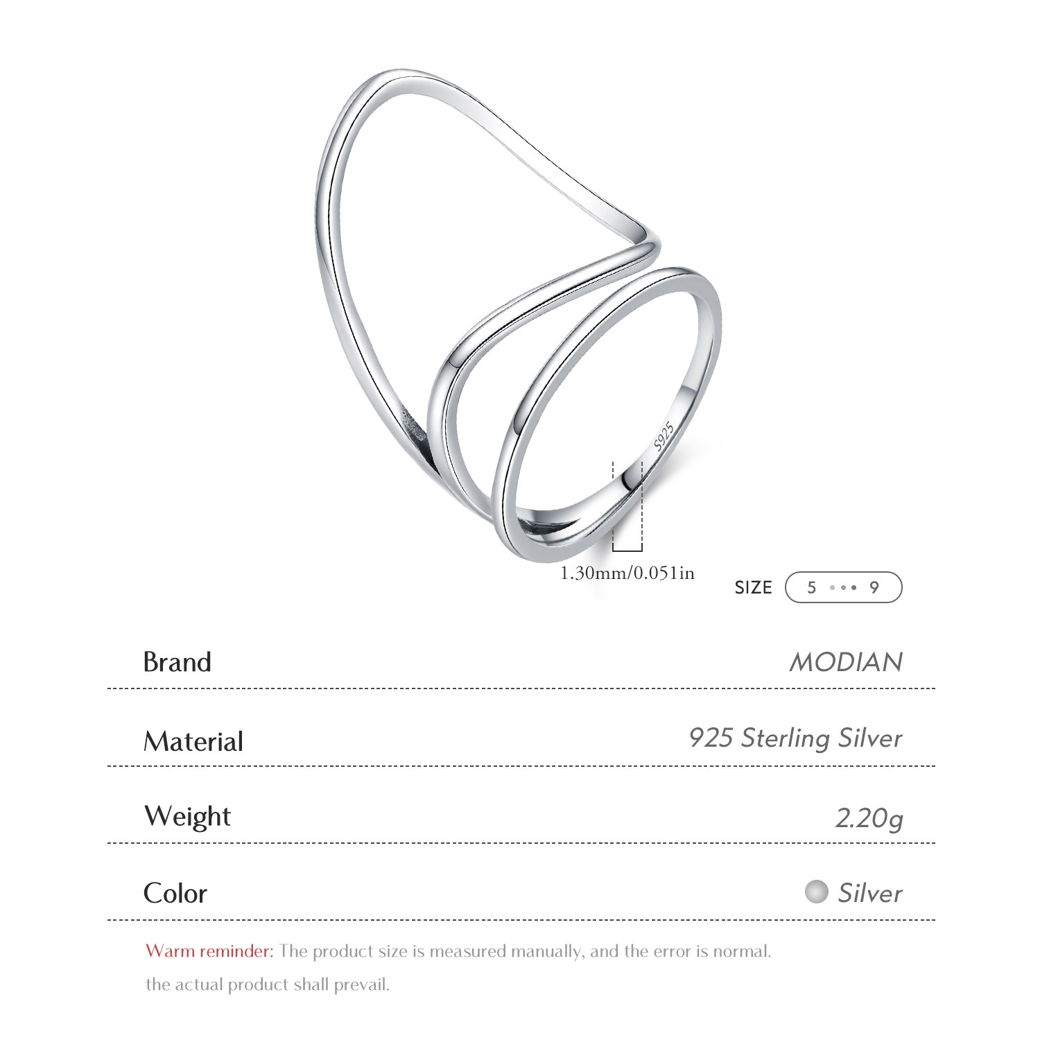 MODIAN Cincin Jari Wanita Mini - Minimalist Ring Stackable ulasan dan harga